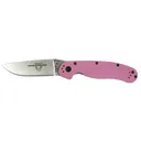 Ontario RAT 2 Pocket Knife 3" Drop Point AUS-8 Satin Stainless Steel Blade Nylon Handle Pink - Ontario