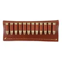 Hunter Pistol Cartridge Belt Slide 38 Caliber 12-Round Leather Chestnut - Hunter