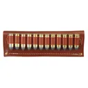 Hunter Pistol Cartridge Belt Slide 45 Caliber 12-Round Leather Chestnut - Hunter