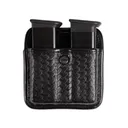 Bianchi 7922 AccuMold Elite Triple Threat Double Magazine Pouch for Glock 20, 21, Beretta 8045, HK USP 40, 45, Para-Ordnance P12, P13, P14, P13 Trilaminate Basketweave Black - Bianchi Holsters