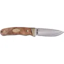Old Timer Pro Hunter PHW Fixed Blade Knife 3.6" Drop Point Stainless Satin Blade Hardwood Handle Wood - Old Timer