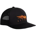 Sitka Gear Mens Icon Flex Mid Pro Trucker Hat Ultra Orange - Sitka Gear