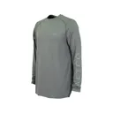 AFTCO Men's Samurai Performance Long Sleeve Crew Neck T Shirt Silver Heather XL - Aftco
