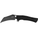 Kershaw Dawnstar Assisted Opening Pocket Knife 3.5" Hawkbill 8Cr13MoV Stonewashed Black Oxide Blade Glass Filled Nylon Handle Black - Kershaw Knives