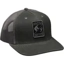 Leupold Mens Wildlife Waxed Canvas Trucker Hat Rhino/Charcoal - Leupold