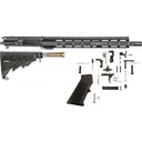 AR-STONER AR-15 Build Kit with Upper Receiver Assembly 5.56x45mm NATO 16" Barrel Mid Length 15" M-LOK Handguard, Complete Lower Receiver Parts Kit, Stock Assembly 6-Position Mil-Spec Collapsible - AR-STONER