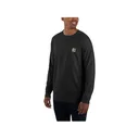 Carhartt Men's Force Relaxed Fit Midweight Long Sleeve Crew Neck T Shirt Black 3XL - Carhartt