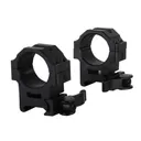 UTG Max Strength Tactical 4 Hole QD Picatinny 30mm Scope Rings Matte Black Medium - Leapers UTG