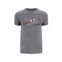 Simms Men's Hook & Loop Short Sleeve Crew Neck T Shirt Athletic Heather Medium - Simms