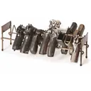 Rack'Em Racks 10 Pistol Stackable Pistol Rack Brown - Rack'em Racks