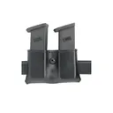 Safariland 079 Snap-On Double Magazine Pouch 1-3/4" for Glock 17, 19, 22, 23, 26, 27, 34, 35, Beretta 8045F, HK USP 9C, 40C, Sig P229, SP2340, S&W Sigma Polymer Fine-Tac Black - Safariland