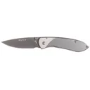 Buck Knives Nobleman Titanium Pocket Knife 2.625" Drop Point 440A Titanium Blade Stainless Steel Handle Gray - Buck Knives