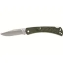 Buck Knives 110 Slim Select Pocket Knife 3.75" Clip Point 420HC Satin Blade Glass Reinforced Nylon (GRN) Handle Green - Buck Knives
