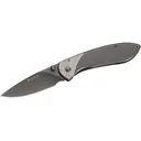 Buck Knives 327 Nobleman Pocket Knife 2.625" Drop Point 7Cr17MoV Stainless Titanium Blade Stainless Steel Handle Black - Buck Knives