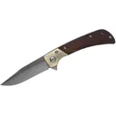 American Buffalo Knife & Tool Buffalo Scout Pocket Knife 3.25" Clip Point D2 Satin Blade Wood Handle - American Buffalo Knife & Tool