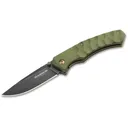 Boker Knives Iguanodon Pocket Knife 3.15" Drop Point 440A Gray Blade G-10 Handle Olive Drab - Boker Knives