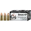 G9 Defense 9mm Luger +P Ammo 80 Grain Fluted Lead Free Box of 20 - G9 Defense