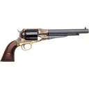 Uberti 1858 Remington New Model Army Black Powder Revolver 44 Caliber 8" Blued Barrel Case Hardened Frame Walnut Grip - Uberti