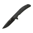 Bear & Son 778B Folding Knife 3.75" Drop Point 440 Black Blade Zytel Handle Black - Bear & Son Cutlery