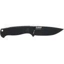Schrade Wolverine Fixed Blade Knife 3.75" Drop Point AUS-10 Teflon Coat Blade G-10 Handle Black - Schrade