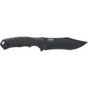 Schrade Steel Driver Fixed Blade Knife 4" Modified Clip Point AUS-8 Black Oxide Blade G-10 Handle Black - Schrade
