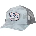 AFTCO Men's Best Friend Trucker Hat Light Gray Blur Camo One Size Fits Most - Aftco