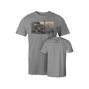Muley Freak Men's Sasquatch Full Draw Short Sleeve Crew Neck T Shirt Warm Gray XL - Muley Freak