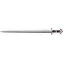 Cold Steel Damascus Viking Sword 30" Damascus Polished Blade Wood Handle Black - Cold Steel