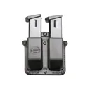 Fobus Belt Double Stack Double Magazine Pouch Ambidextrous 9mm Luger, 40 S&W Polymer Black - Fobus