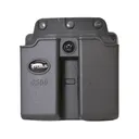Fobus Belt Single Stack Double Magazine Pouch Ambidextrous 1911 Polymer Black - Fobus