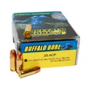 Buffalo Bore Heavy 25 ACP Ammo 50 Grain Full Metal Jacket Box of 20 - Buffalo Bore Ammunition