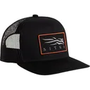 Sitka Gear Mens Icon Patch Hi Pro Trucker Hat Black - Sitka Gear