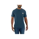 Carhartt Men's Force Relaxed Fit Short Sleeve Crew Neck T Shirt Light Huron Heather Large Tall - Carhartt