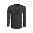 Vortex Optics Men's Core Logo Long Sleeve Crew Neck T Shirt Charcoal Heather Large - Vortex Optics