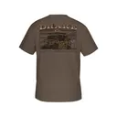Drake Men's Mud Cart T Shirt Walnut Dark Heather 3XL - Drake