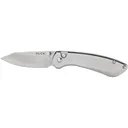 Buck Knives 743 Mini Sovereign Folding Knife 2.625" Modified Clip Point 7Cr17MoV Satin Blade Stainless Steel Handle Stainless - Buck Knives