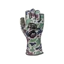Fish Monkey Men's Guide Fishing Sun Fishing Sun Fingerless Gloves Old School Beige XL - Fish Monkey