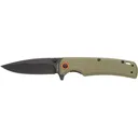 Browning Buckmark Slim Pocket Knife 3.125" Drop Point D2 Black Blade Polymer Handle Sage - Browning