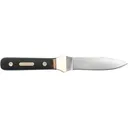Old Timer Boot Fixed Blade Knife 3.8" Drop Point 7Cr17MoV Satin Blade Delrin Handle Brown - Old Timer