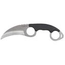 Cold Steel Double Agent Fixed Blade Knife 3" Hawkbill AUS-8 Satin Blade Grivory Handle Black - Cold Steel