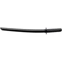 Cold Steel Wakizashi Bokken Training Sword 21" Tanto Point Polymer Blade and Handle Black - Cold Steel