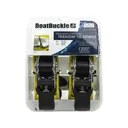 BoatBuckle Pro-Series Ratchet Transom Tie Down Strap 1" x 3' - Boatbuckle