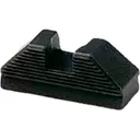 Shadow Systems Rear Pistol Sight Serrated .355" Tall Black - Shadow Systems