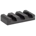 Arisaka Defense Low Profile 3 Slot Picatinny Rail Section KeyMod Aluminum Black - Arisaka Defense
