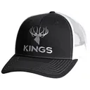 Kings Camo Men's Embroidered Logo Hat Charcoal/White One Size Fits Most - Kings Camo
