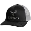 Kings Camo Men's Embroidered Logo Hat Black/Charcoal One Size Fits Most - Kings Camo