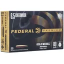 Federal Premium Gold Medal 6.5 Creedmoor Ammo 140 Grain Berger Hybrid Target Jacketed Hollow Point Case of 200 (10 Boxes of 20) - Federal Premium