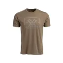 Vortex Optics Men's Trigger Press Short Sleeve Crew Neck T Shirt Coyote Heather Large - Vortex
