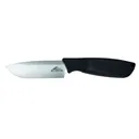 Ontario Hunt Plus Drop Point Fixed Blade Knife 4" Drop Point Stainless Steel Blade Synthetic Rubber Handle Black - Ontario