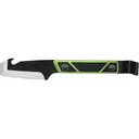 SOG Compound Tac-Pry Fixed Blade Knife 4" Blunt Tipped Gut Hook 420 Black Blade TPR Overmold Handle Black/Green - SOG Knives